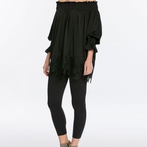 Spanx black cropped leggings